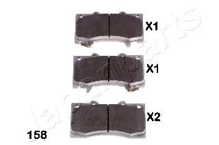

Тормозные колодки Japanparts передние дисковые для Nissan Patrol PA158AF