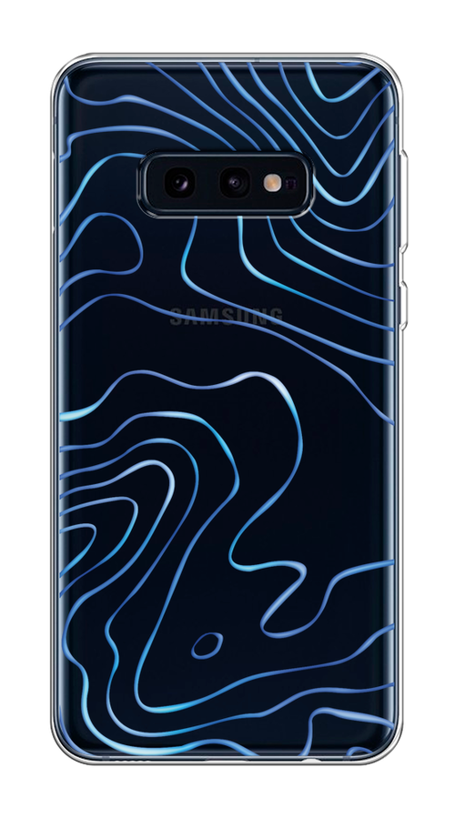 

Чехол на Samsung Galaxy S10E "Blue lines", Прозрачный;синий, 27250-1