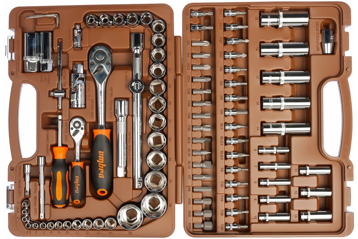 Набор инструментов 94 предмета 1/4&1/2dr ombra omt94s