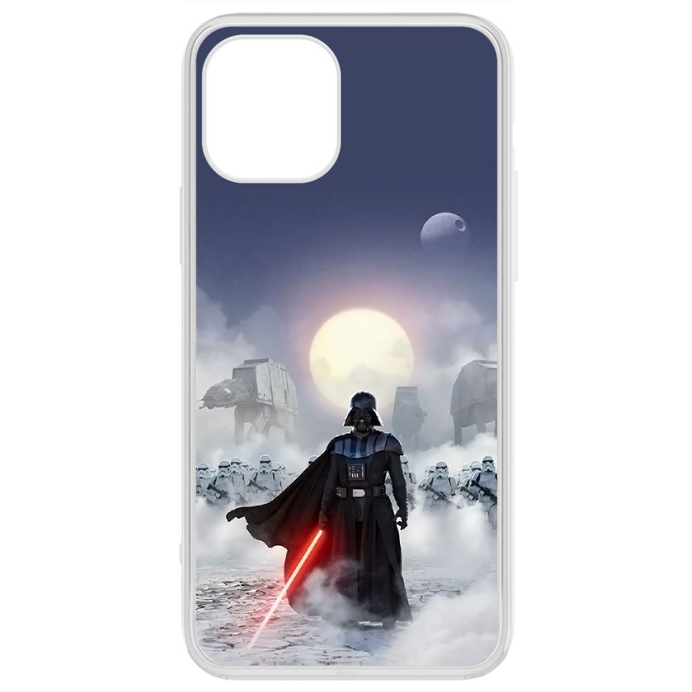 

Чехол-накладка Krutoff Clear Case Звездные Войны. Дарт Вейдер для iPhone 12 Pro, Прозрачный
