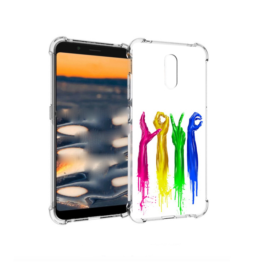 

Чехол MyPads Tocco для Nokia C2 яркие руки love (PT227055.113.707), Прозрачный, Tocco