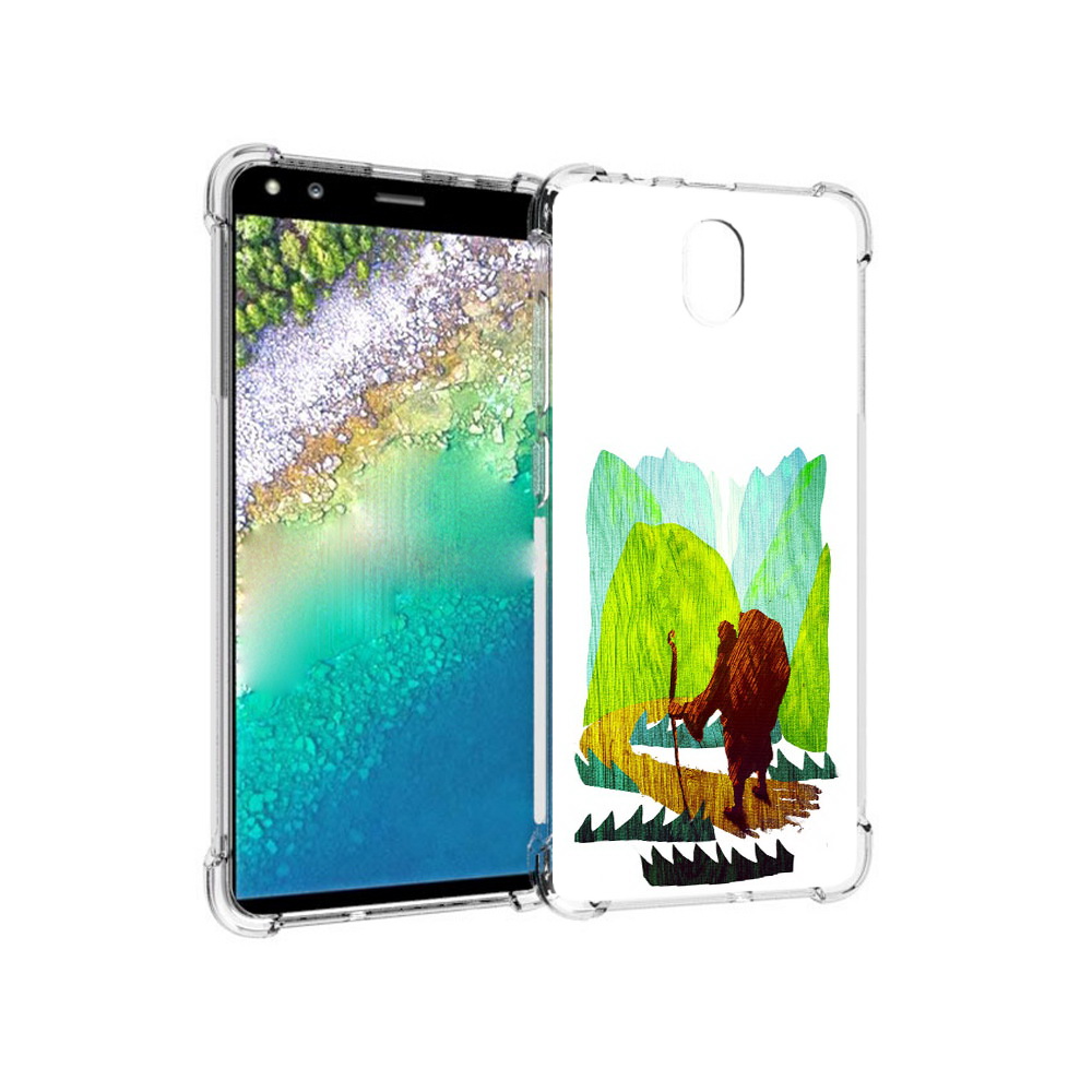 

Чехол MyPads Tocco для Nokia C01 Plus Лесная тропа (PT161800.114.106), Прозрачный, Tocco