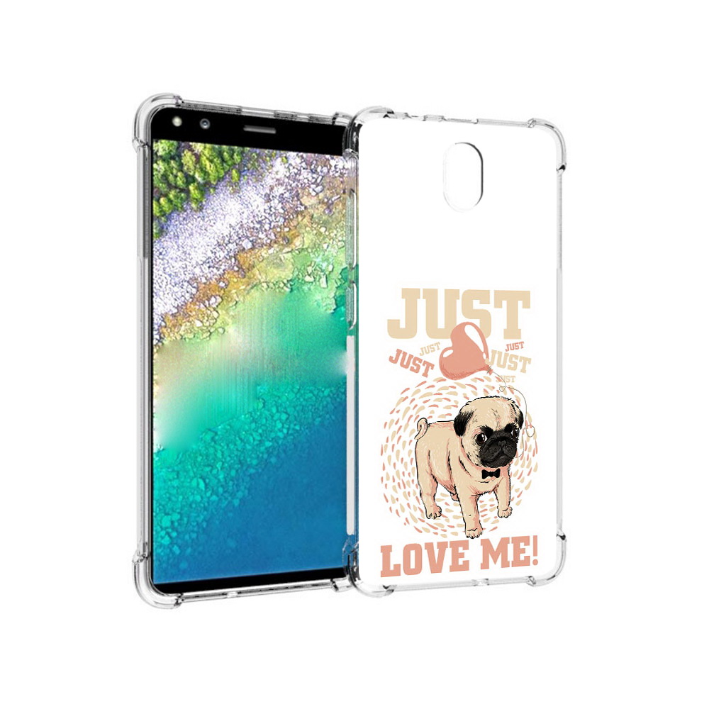 

Чехол MyPads Tocco для Nokia C01 Plus Люби меня (PT161800.114.109), Прозрачный, Tocco