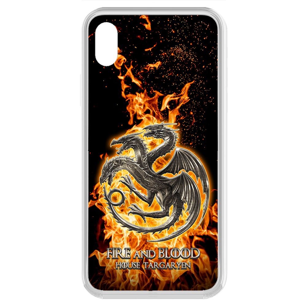 

Чехол-накладка Krutoff Clear Case Игра Престолов Дом Таргариен для iPhone XR, Прозрачный