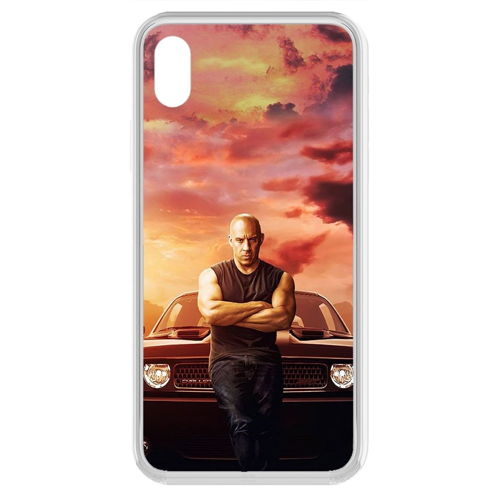 

Чехол-накладка Krutoff Clear Case Форсаж. Доминик Торетто для iPhone XR, Прозрачный