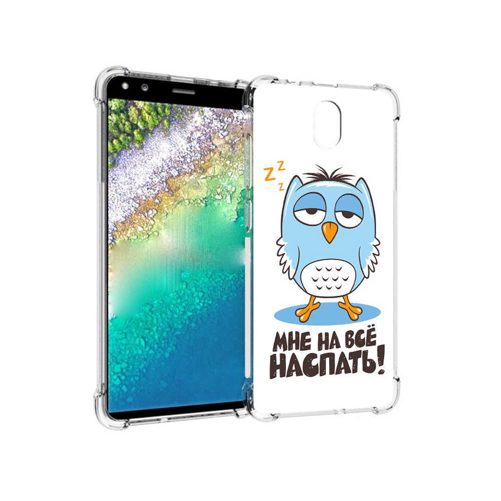 

Чехол MyPads Tocco для Nokia C01 Plus Мне на все наспать (PT161800.114.120), Прозрачный, Tocco
