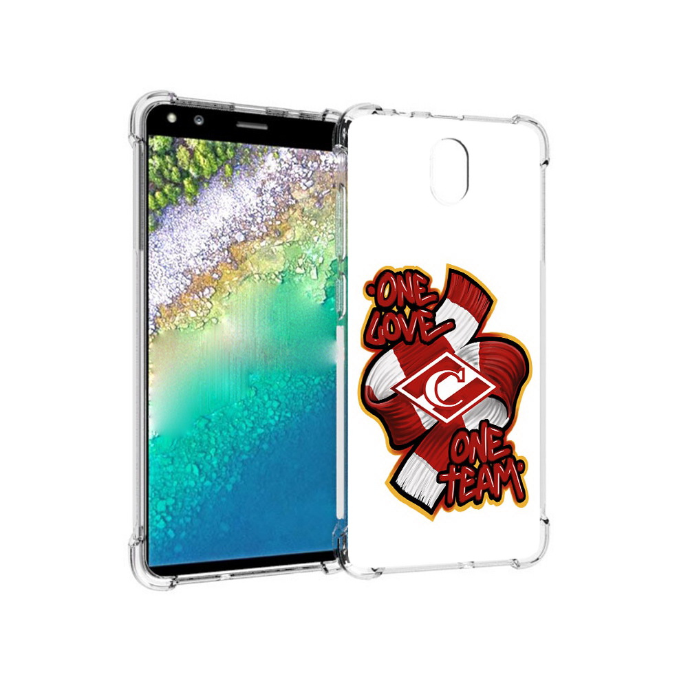 

Чехол MyPads Tocco для Nokia C01 Plus Одна любовь-Спартак (PT161800.114.126), Прозрачный, Tocco