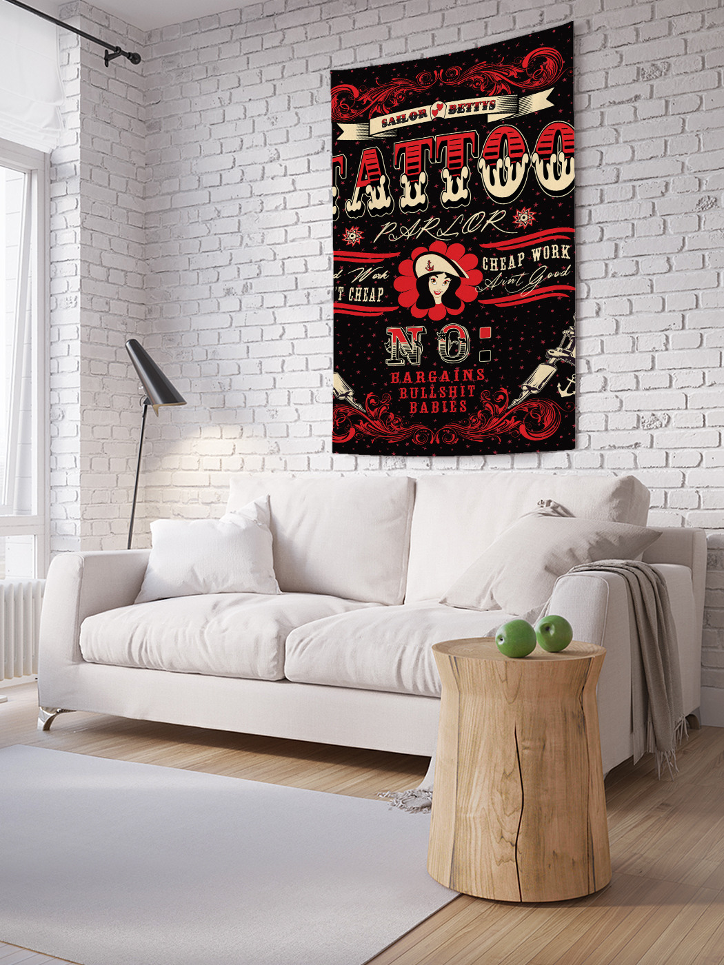 

Вертикальное фотопанно на стену JoyArty Тату салон 100x150 см, Тату салон