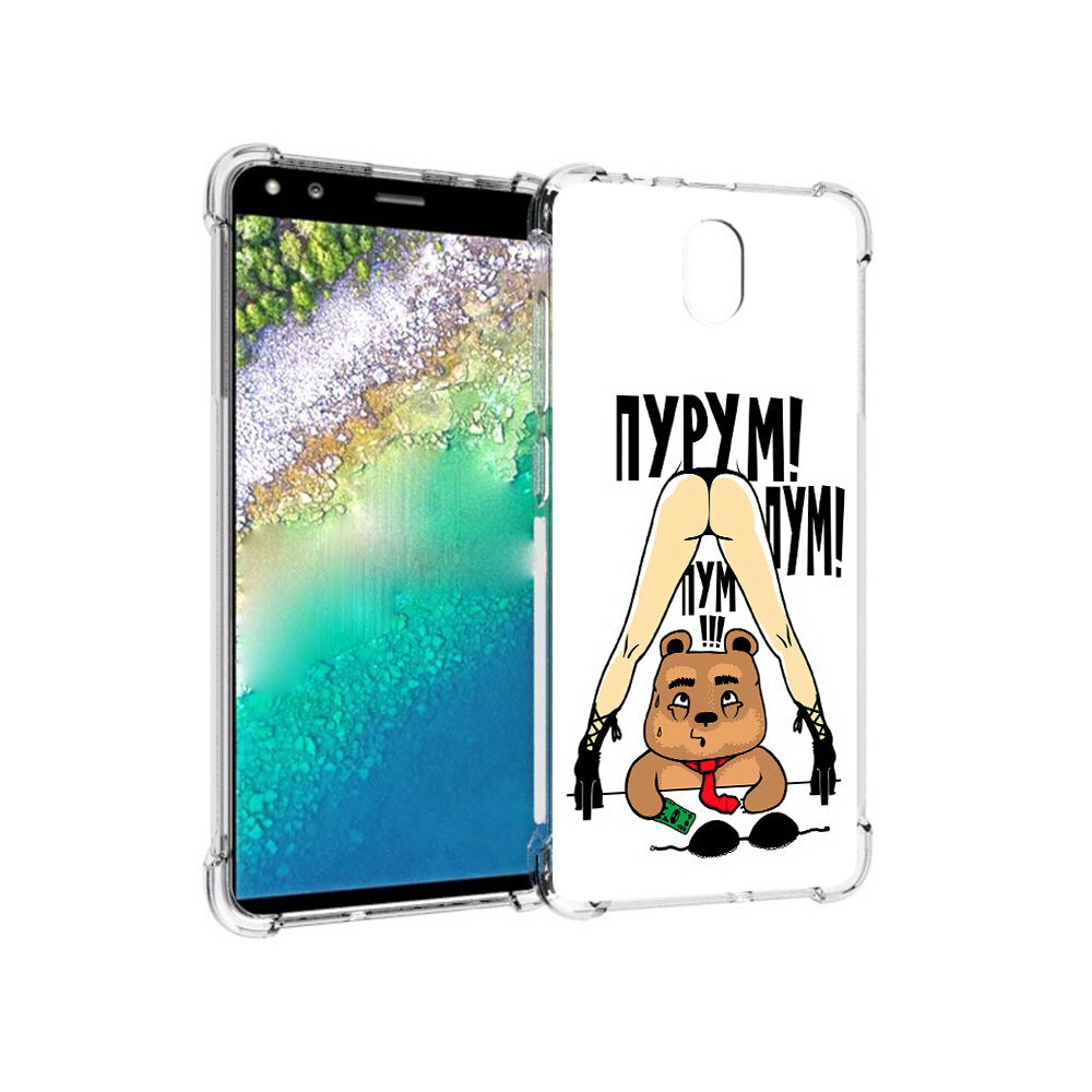 

Чехол MyPads Tocco для Nokia C01 Plus Пурум пум пум (PT161800.114.140), Прозрачный, Tocco