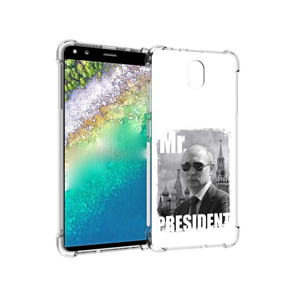 

Чехол MyPads Tocco для Nokia C01 Plus Путин (PT161800.114.141), Прозрачный, Tocco