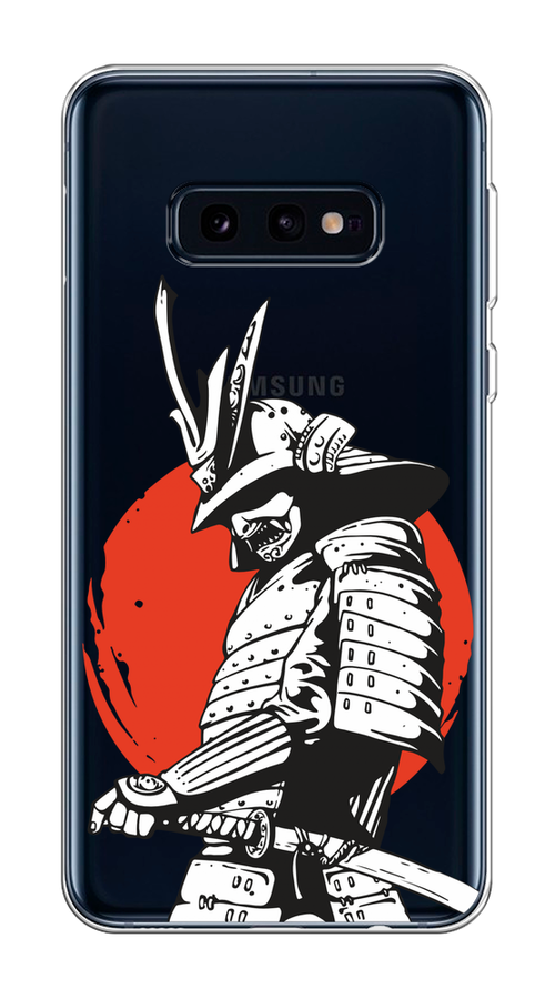 

Чехол на Samsung Galaxy S10E "Самурай с катаной", Черный;красный;белый, 27250-1