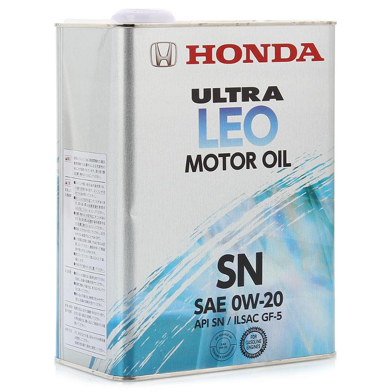 Моторное масло Honda Ultra LEO cинтетическое 0W20 4л