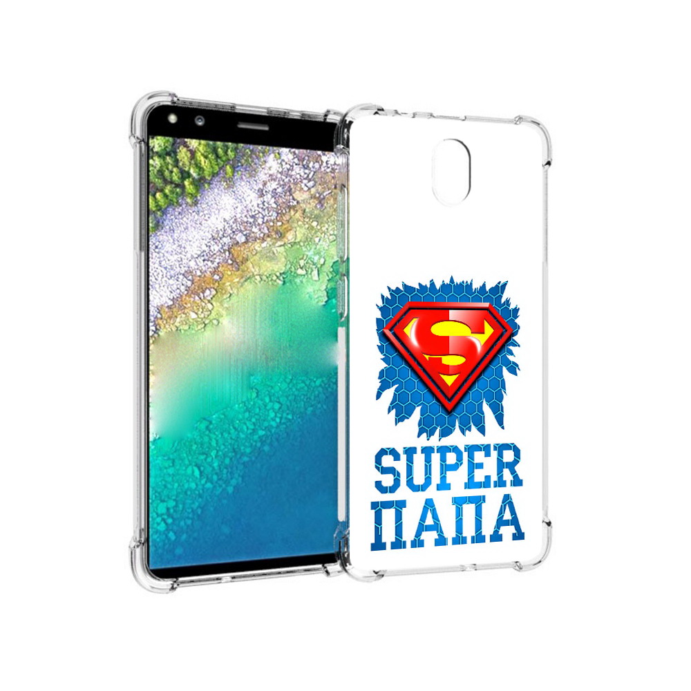 

Чехол MyPads Tocco для Nokia C01 Plus Супер Папа (PT161800.114.165), Прозрачный, Tocco