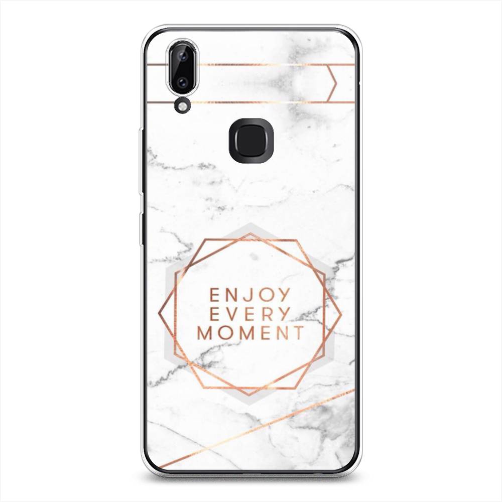 

Чехол Awog на Vivo Y85/V9 "Enjoy every moment мрамор", Разноцветный, 260350-7