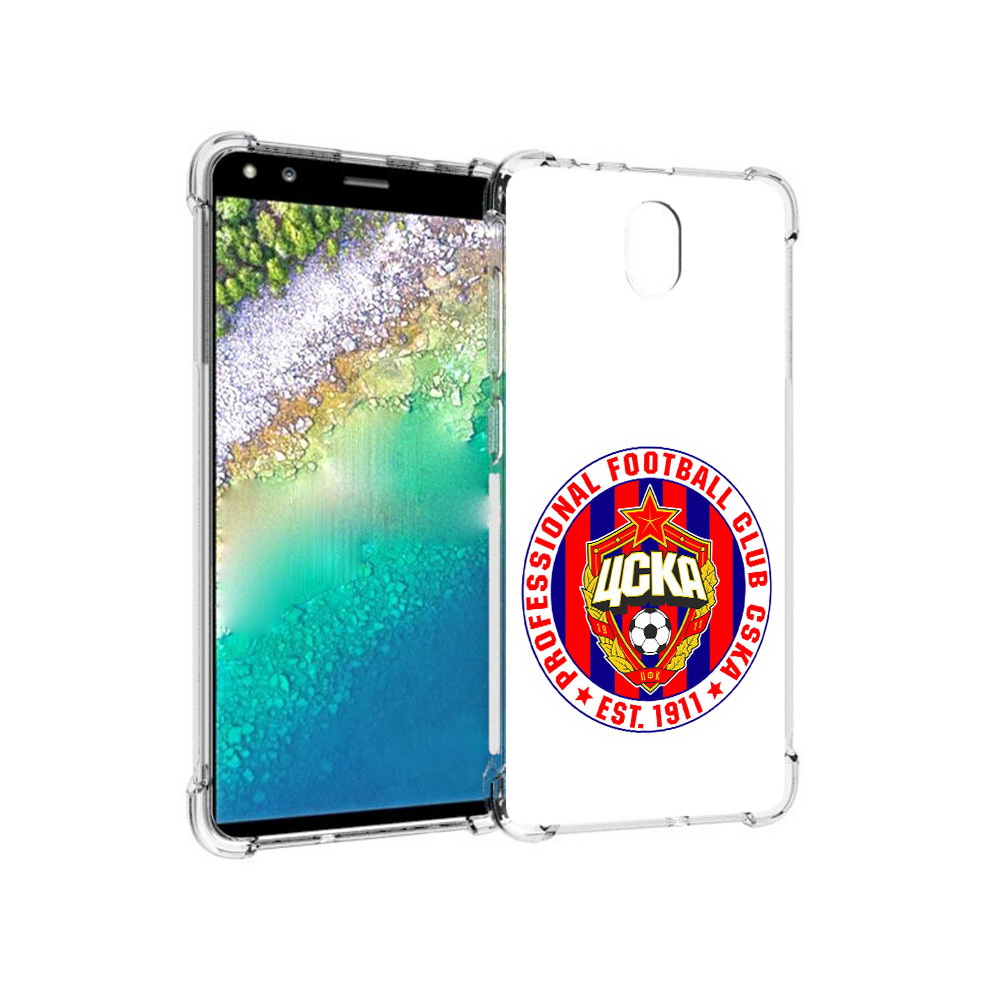 

Чехол MyPads Tocco для Nokia C01 Plus ФК ЦСК логотип (PT161800.114.178), Прозрачный, Tocco
