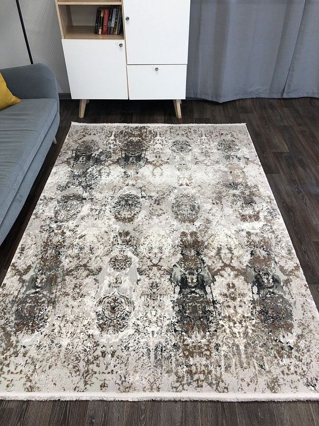 

Ковёр Milat Doku 80x150 прямоугольный серый/коричневый 9354B