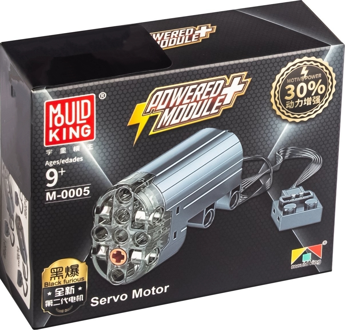 

Электромотор MOULD KING M-0005 Servo Motor Black Furious