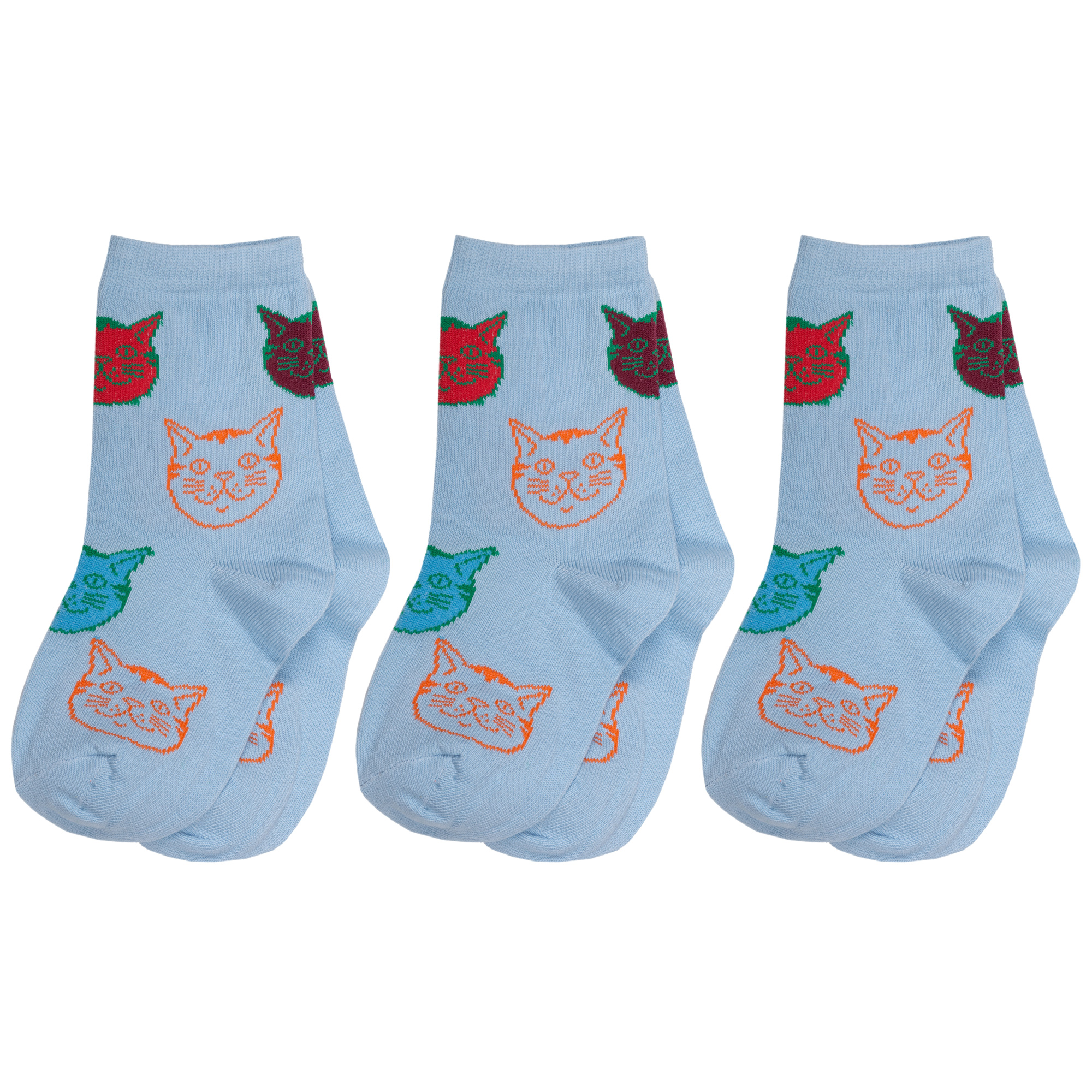 

Носки для девочек Альтаир 3-А135 цв. голубой; бирюзовый; бордовый; красный р. 30, 3-А135