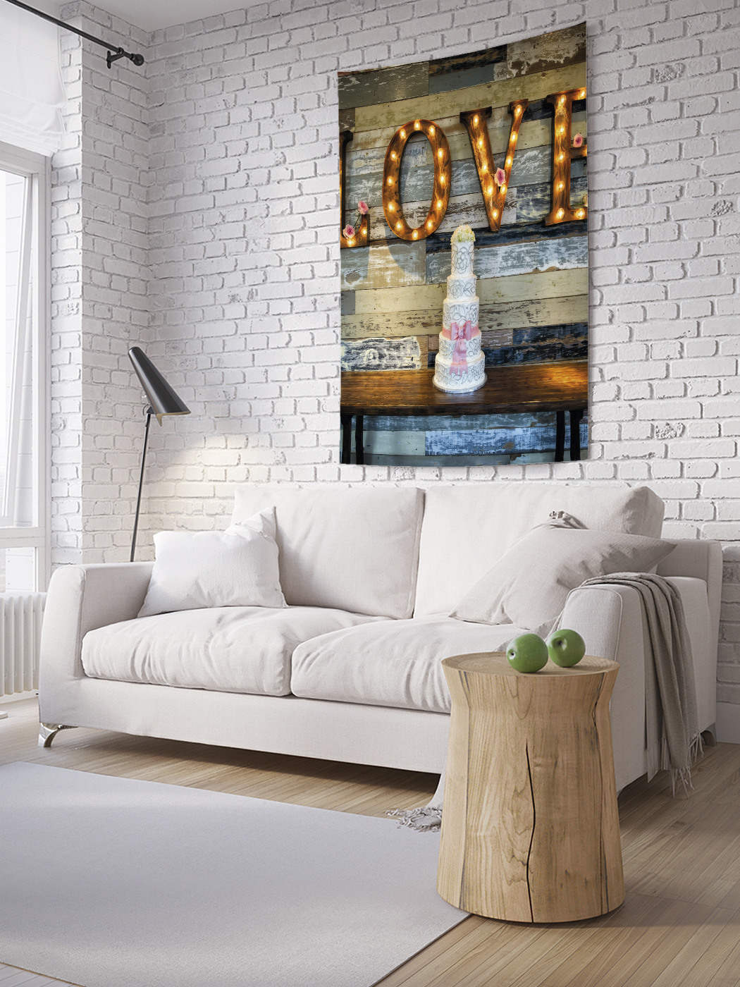 

Вертикальное фотопанно на стену JoyArty Свадебный торт 150x200 см, Свадебный торт