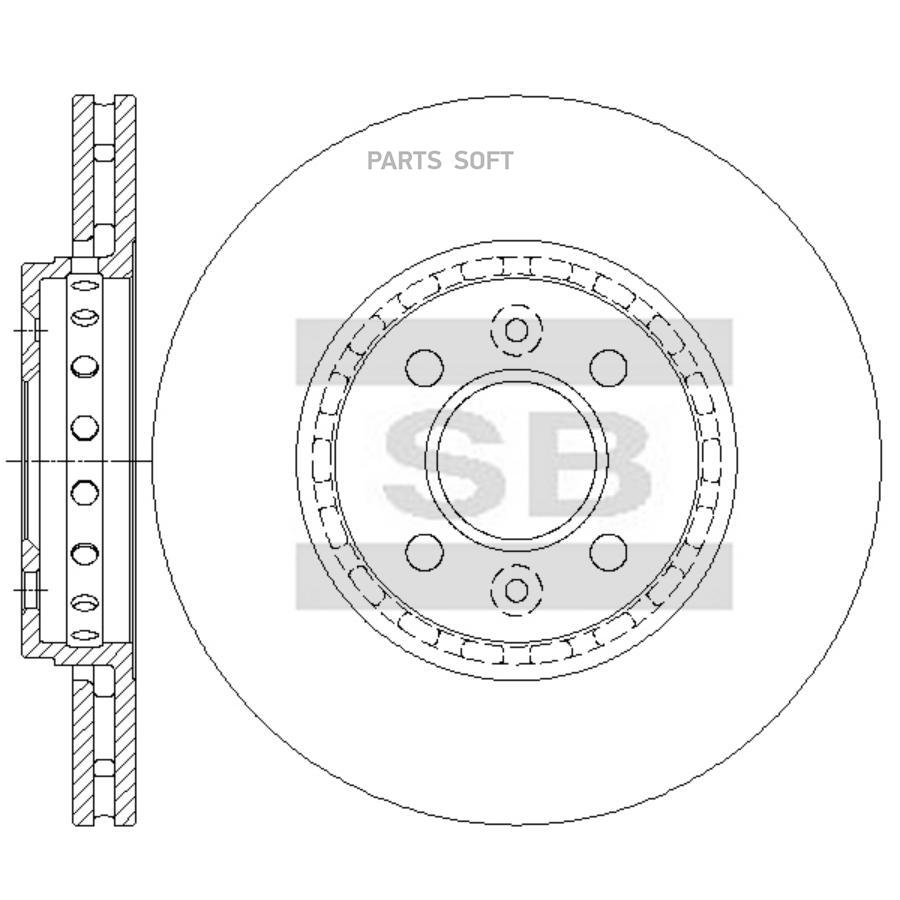 

SANGSIN BRAKE Диск тормозной, передний 1шт
