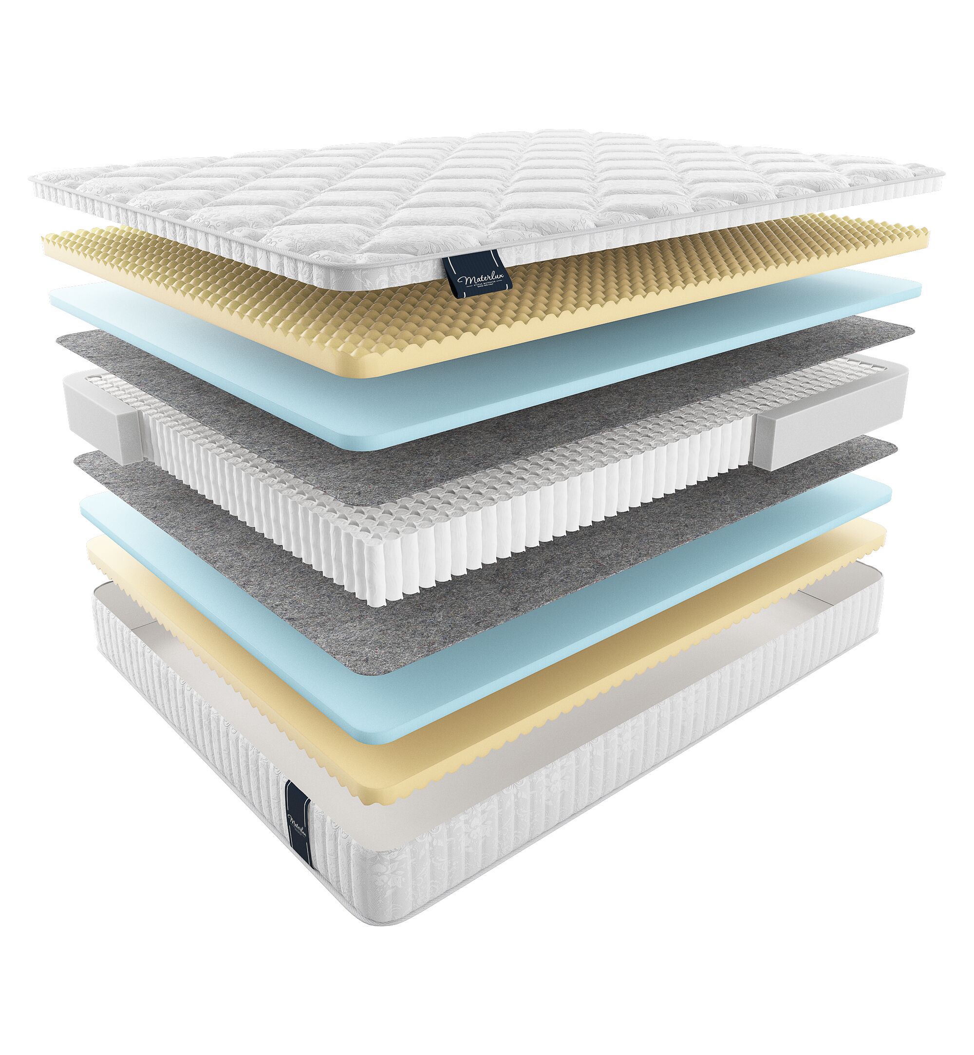 

Матрас Materlux Venice Maxi 125х195, Бежевый;белый;серый;серебристый, Venice Maxi