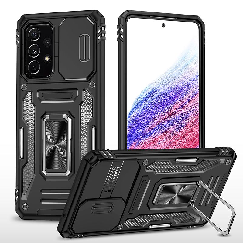 

Чехол Safe Case с кольцом и защитой камеры для Samsung Galaxy A73 (черный)