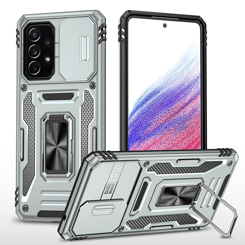 

Чехол Safe Case с кольцом и защитой камеры для Samsung Galaxy A73 (серый)