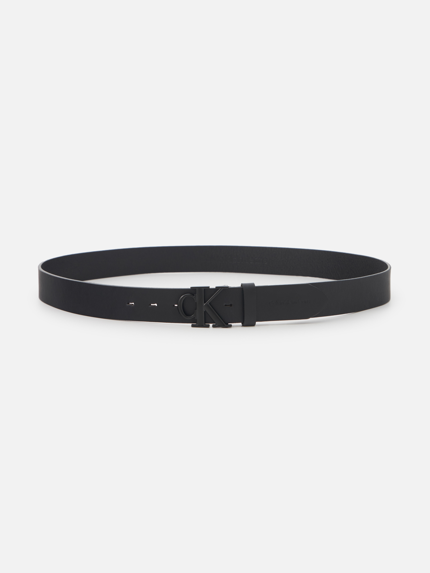 Ремень мужской Calvin Klein Jeans Round Mono Plaque K50K512068, 105 см черный