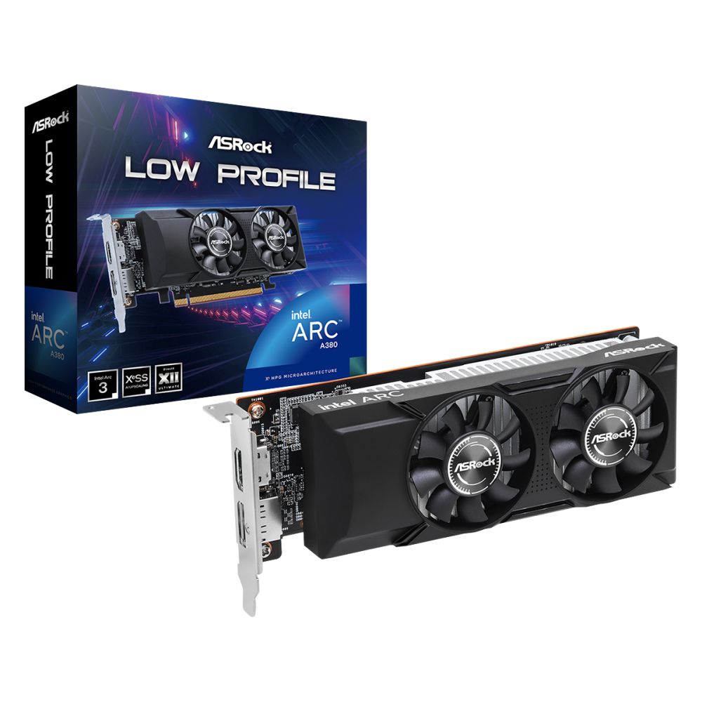 

Видеокарта ASRock Intel Arc A380 Low Profile 6GB RTL, Arc A380