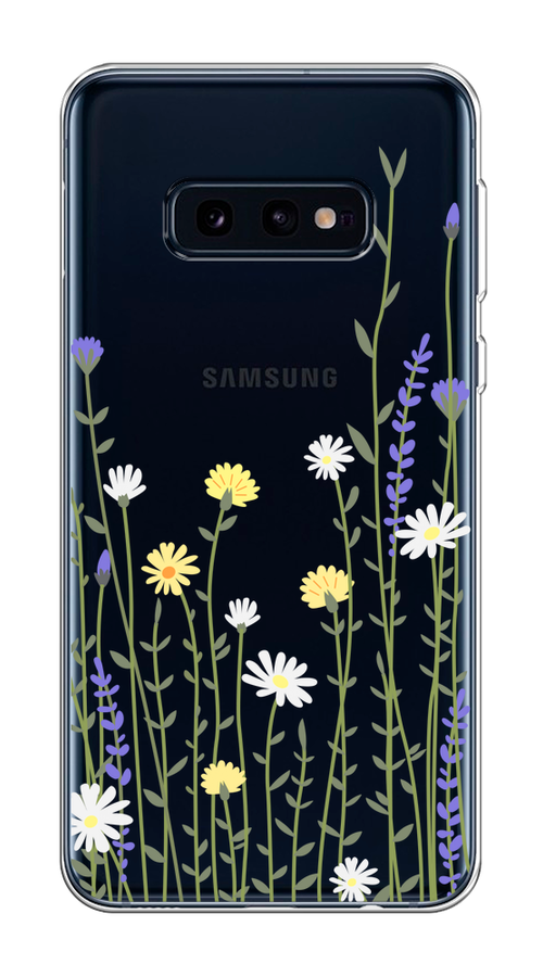 

Чехол на Samsung Galaxy S10E "Ромашка и лаванда", Зеленый;желтый;прозрачный, 27250-1