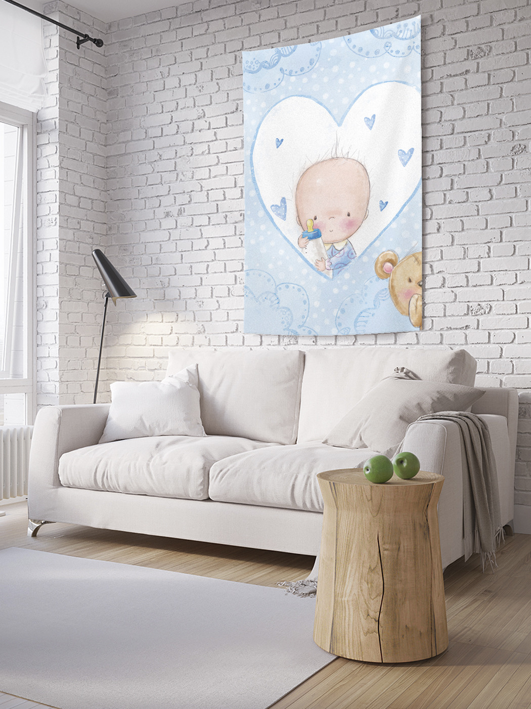 

Вертикальное фотопанно на стену JoyArty Малыш в сердце 150x200 см, Малыш в сердце