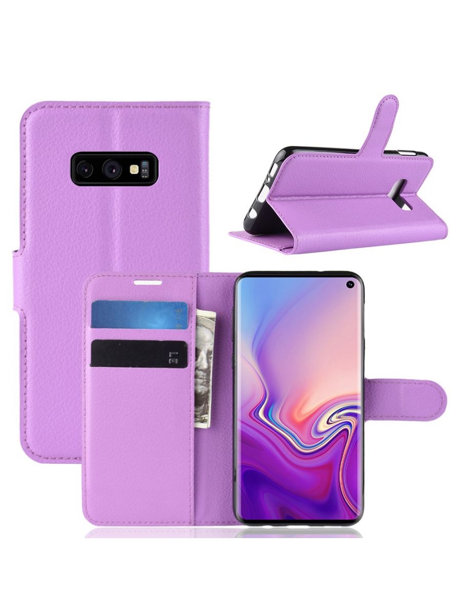 

Чехол Wallet для смартфона Samsung Galaxy S10e фиолетовый