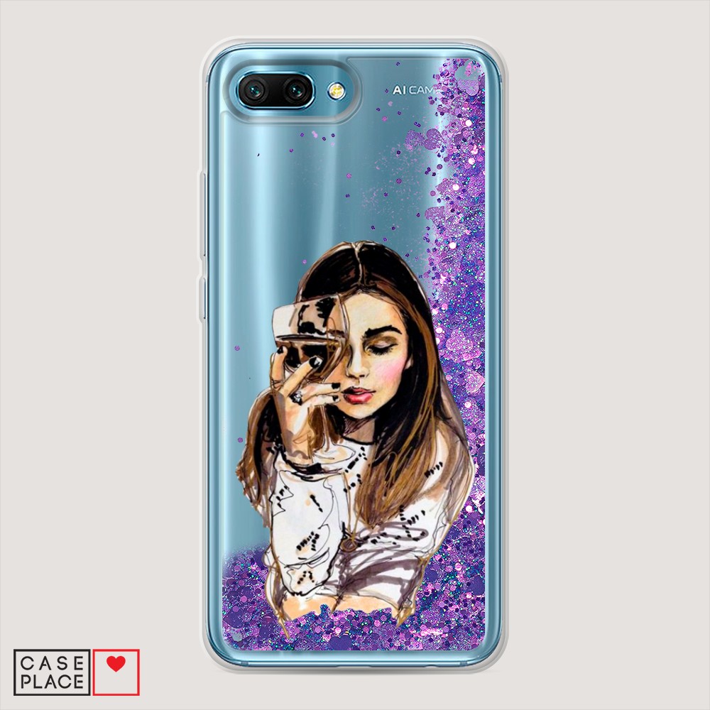 

Чехол Awog на Honor 10 "Девушка с бокалом", Разноцветный, 65392-1