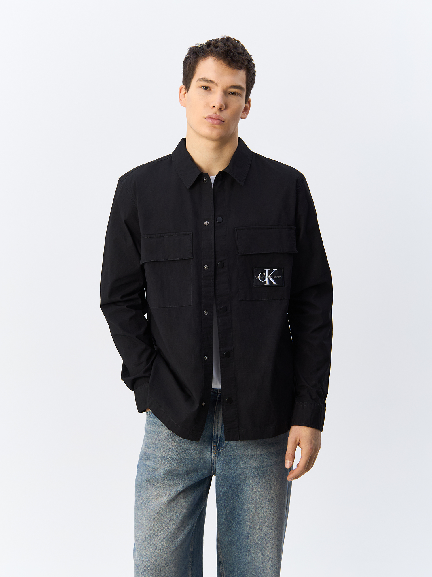 

Рубашка мужская Calvin Klein Jeans J30J325618 черная XS, Черный, J30J325618