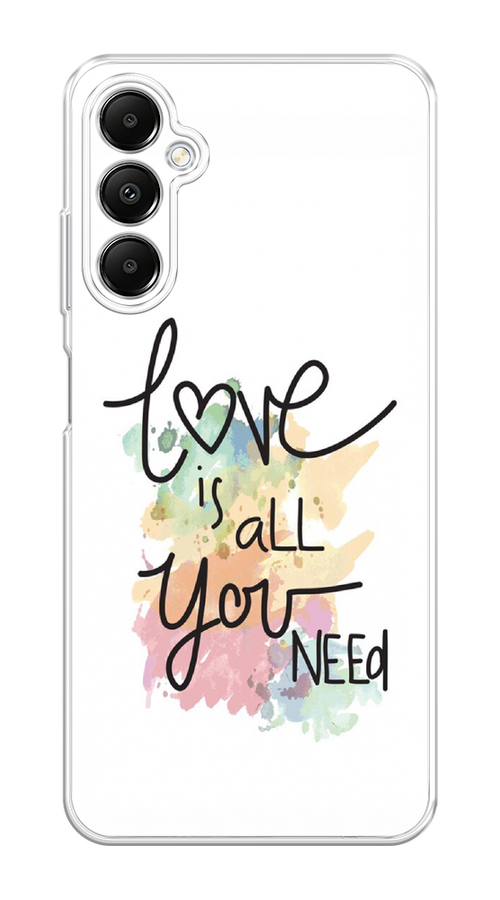 

Чехол на Samsung Galaxy A05s "Love is all you need", Белый;черный;зеленый, 2108850-1