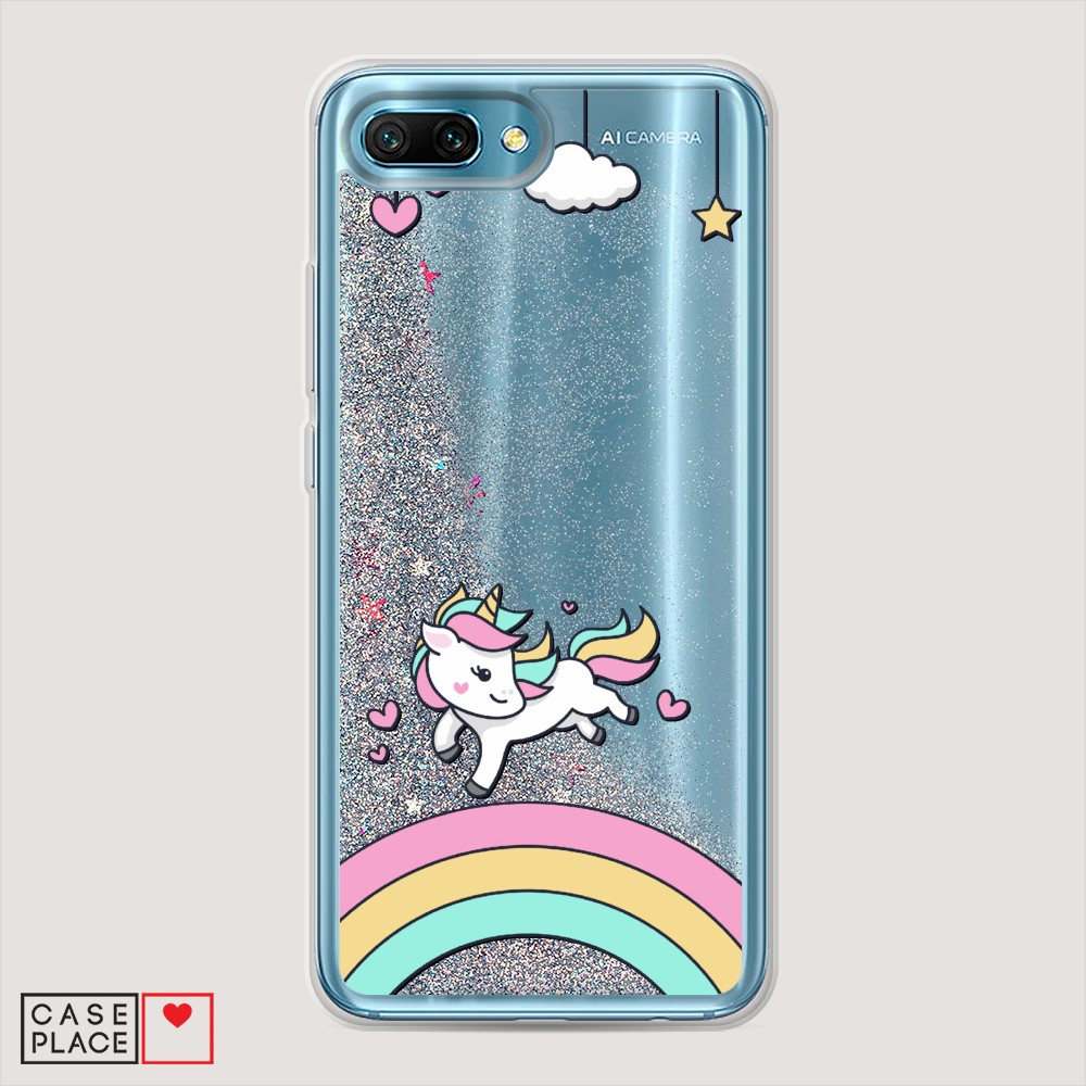 

Чехол Awog на Honor 10 "Единорог на радуге", Разноцветный, 65391-1