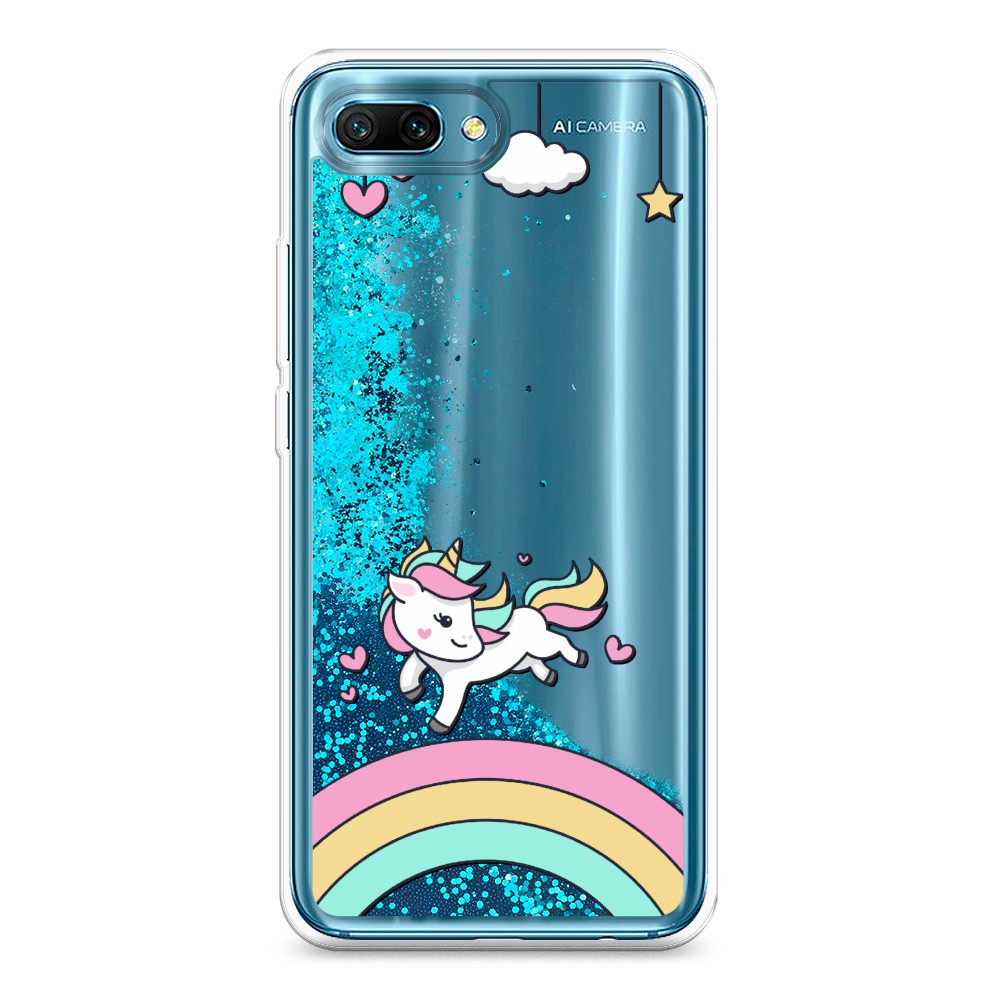 

Чехол Awog на Honor 10 "Единорог на радуге", Разноцветный, 65393-1