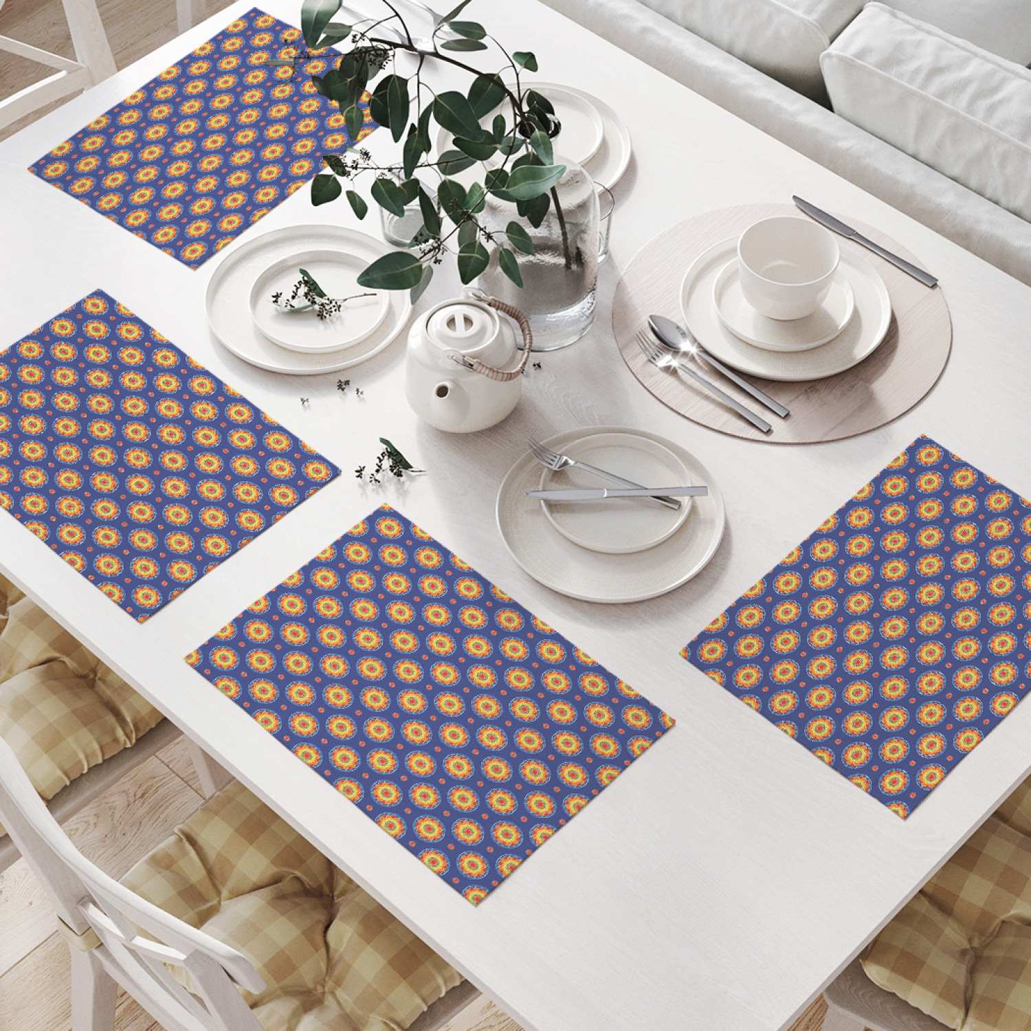 

Комплект салфеток JoyArty "Красочные ориент цветы" (32х46 см, 4 шт.), Красочные ориент цветы