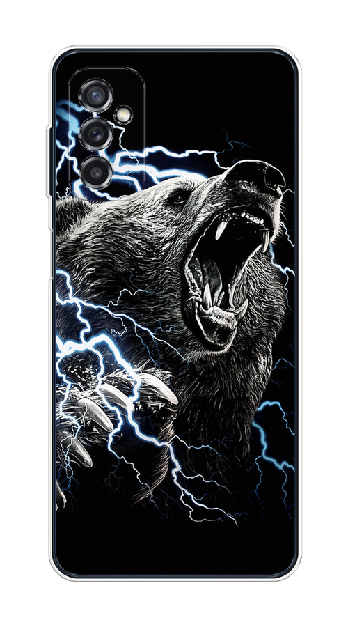 

Чехол на Samsung Galaxy M52 "Гроза и медведь", Черный;серый;серебристый, 2104350-1