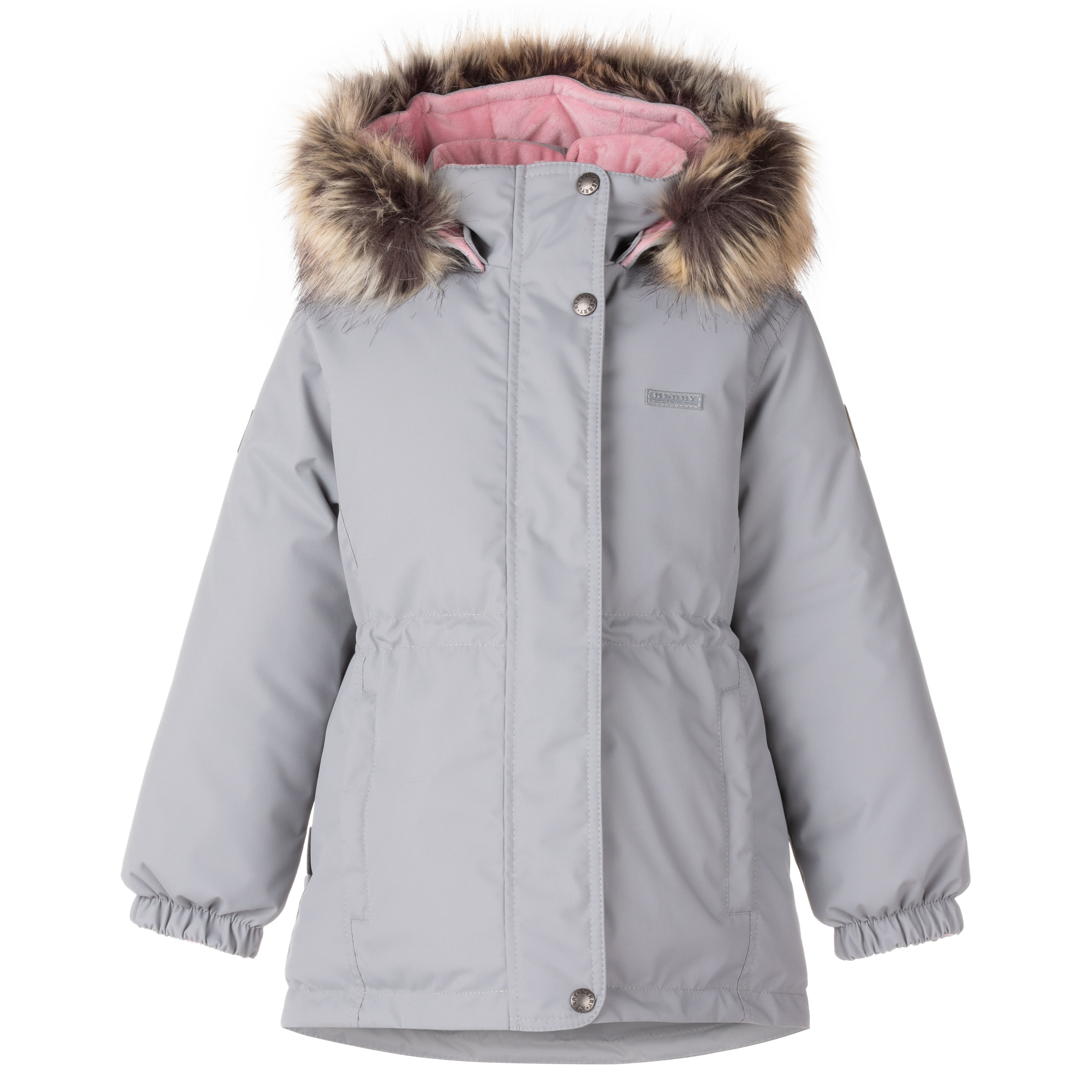 

Куртка для девочек KERRY K22430 цв. серый; белый р. 128, K22430