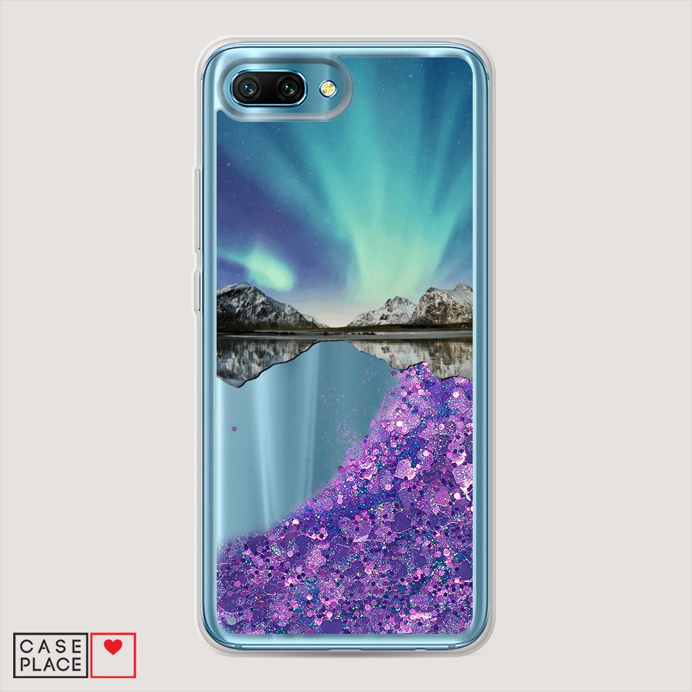 

Чехол Awog на Honor 10 "Горное озеро и сияние", Разноцветный, 65392-1