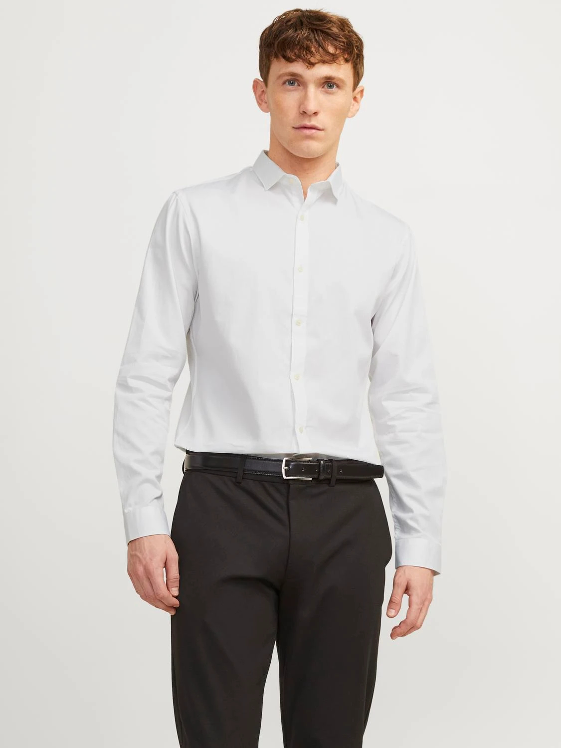 Рубашка мужская Jack Jones Slim Fit Dress 12201905 белая L 4790₽