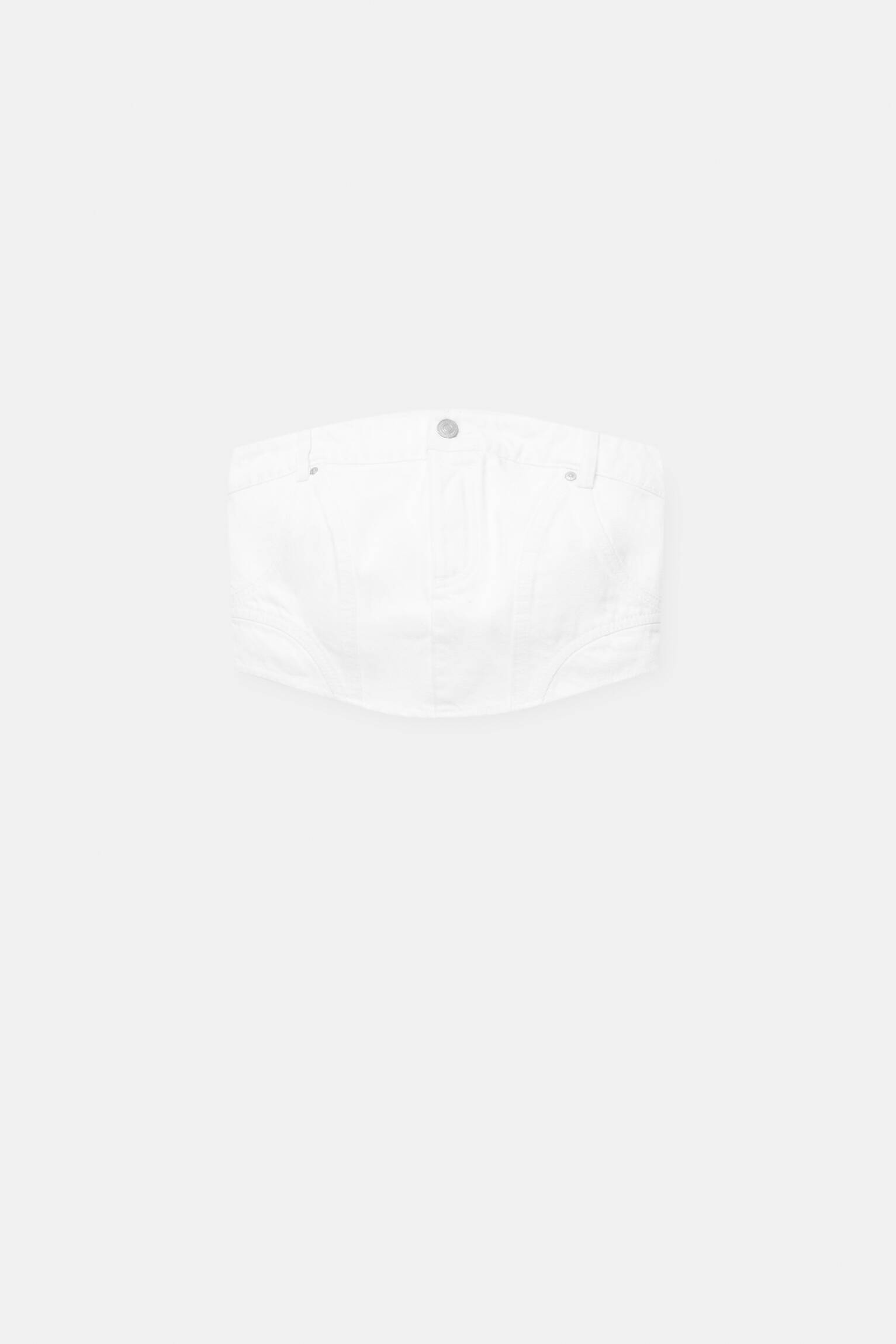 Топ женский Pull&Bear PUL558715195 белый S. Доставка из-за рубежа.