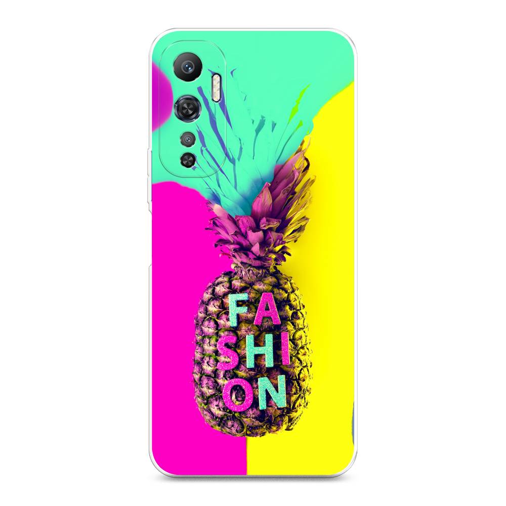 

Чехол Awog на Infinix Hot 20 4G "Кислотный ананас", Желтый;розовый;голубой, 3103150-10
