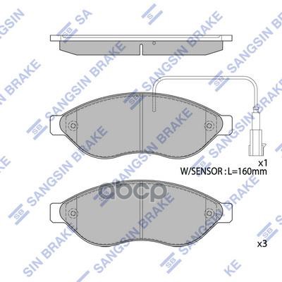 

Колодки Дисковые Передние Citroen Jumper, Fiat Ducato, Peugeot Boxer 2.2hdi 06> Sa Sp1904