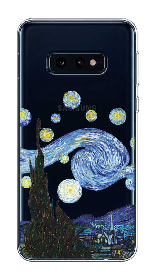 

Чехол на Samsung Galaxy S10E "Ночь Ван Гога", Голубой;синий;черный, 27250-1