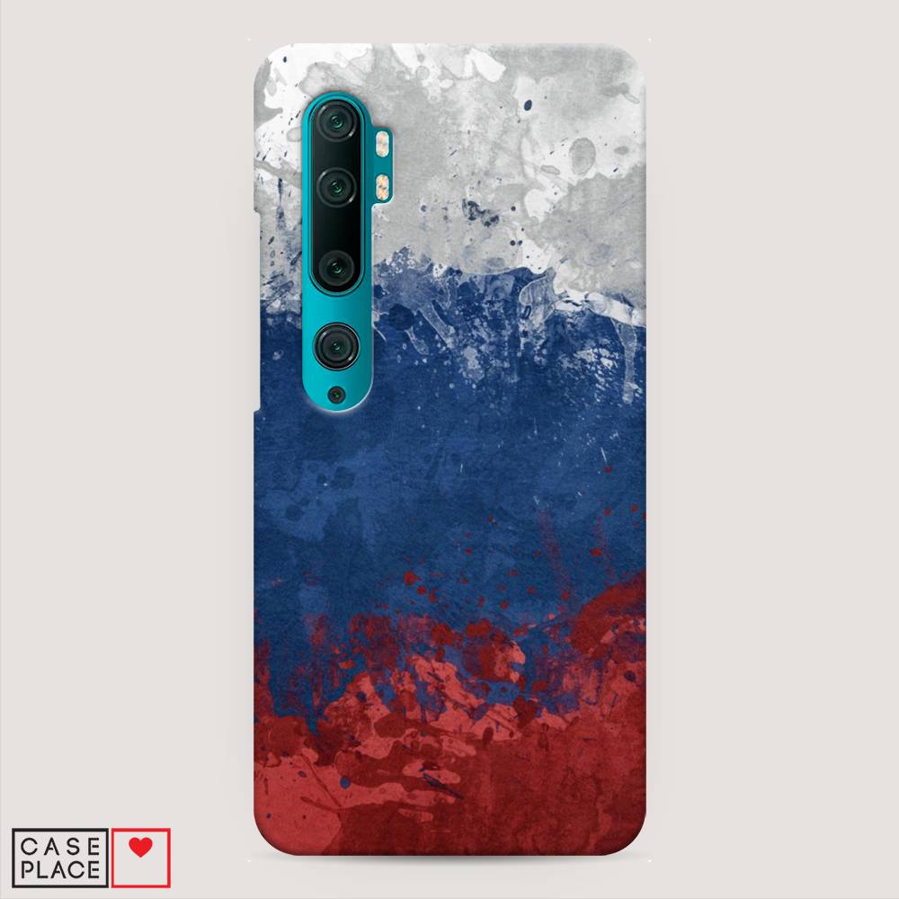 

Пластиковый чехол "Флаг России неровный" на Xiaomi Mi Note 10, 37320-4