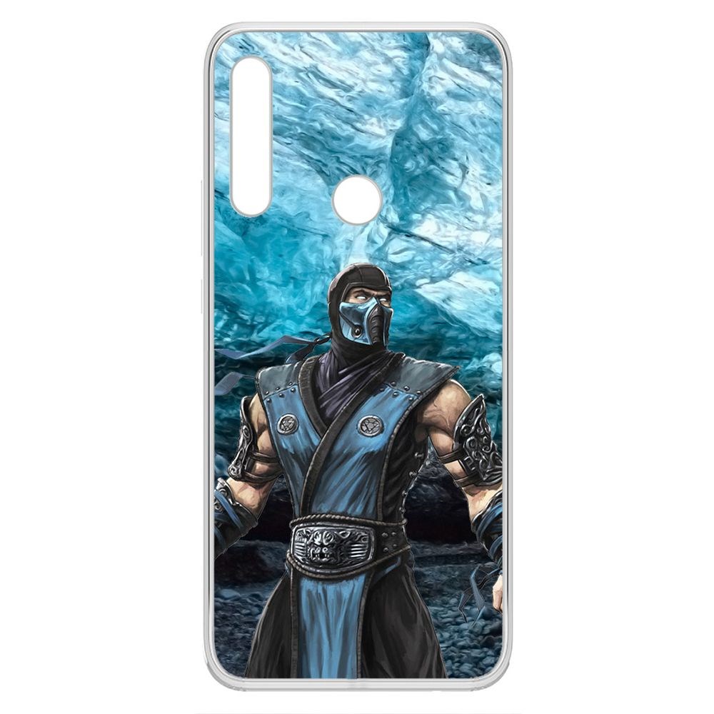 

Чехол-накладка Krutoff Clear Case Мортал Комбат. Саб Зиро для Honor 9X, Прозрачный