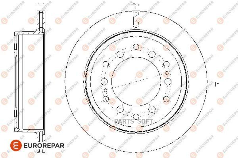 Диск Тормозной Задний Eurorepar 1667865580 EUROREPAR арт. 1667865580