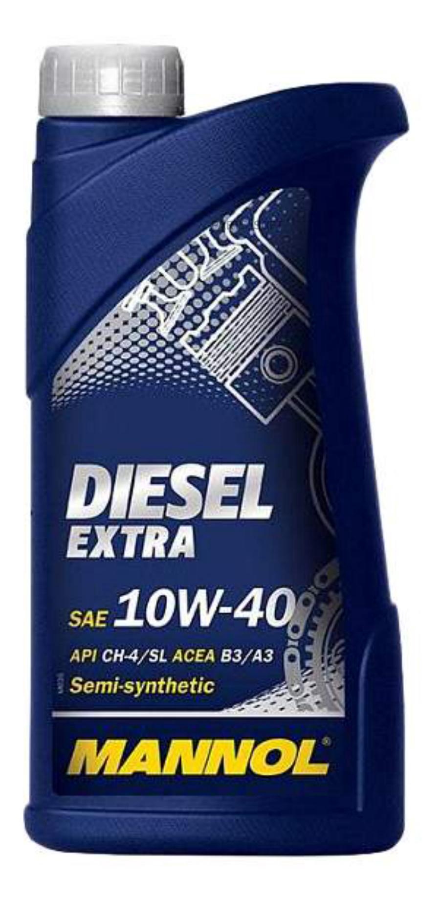

Масло mannol 10w40 diesel extra api sl/ch-4/acea a3/b3 1л п/с mn7504-1